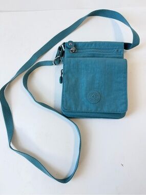 Kipling New Eldorado Small Crossbody Bag Monkey Charm Juniper Teal